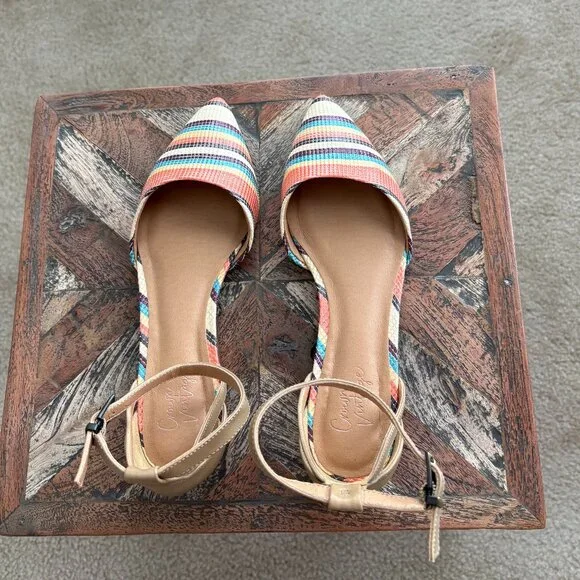 Crown Vintage Evalinda Sierra/Bright Multicolor Flats Size 6.5 - Picture 2 of 8